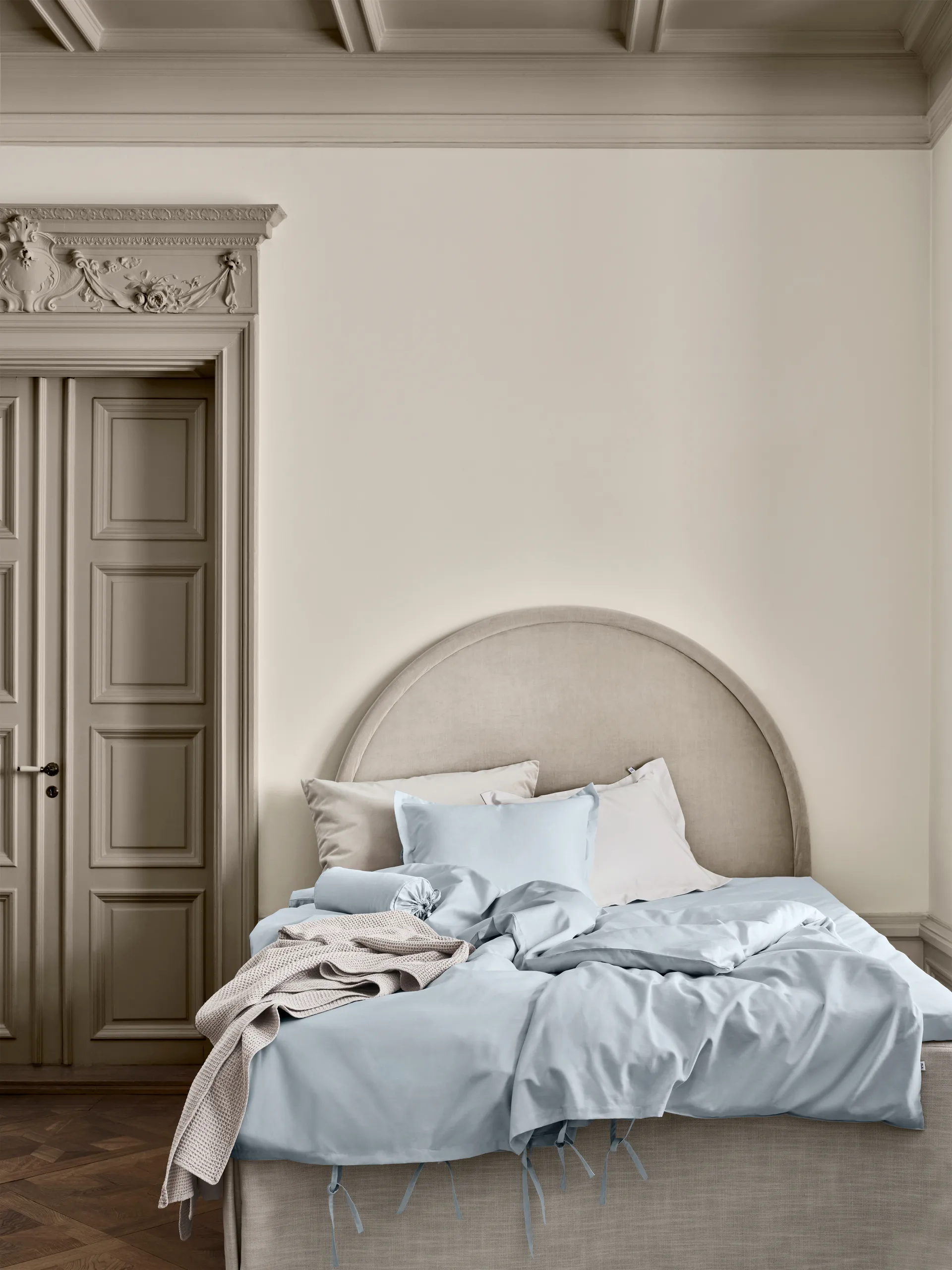 Satina duvet cover, Light blue, 150x210 cm Mille Notti