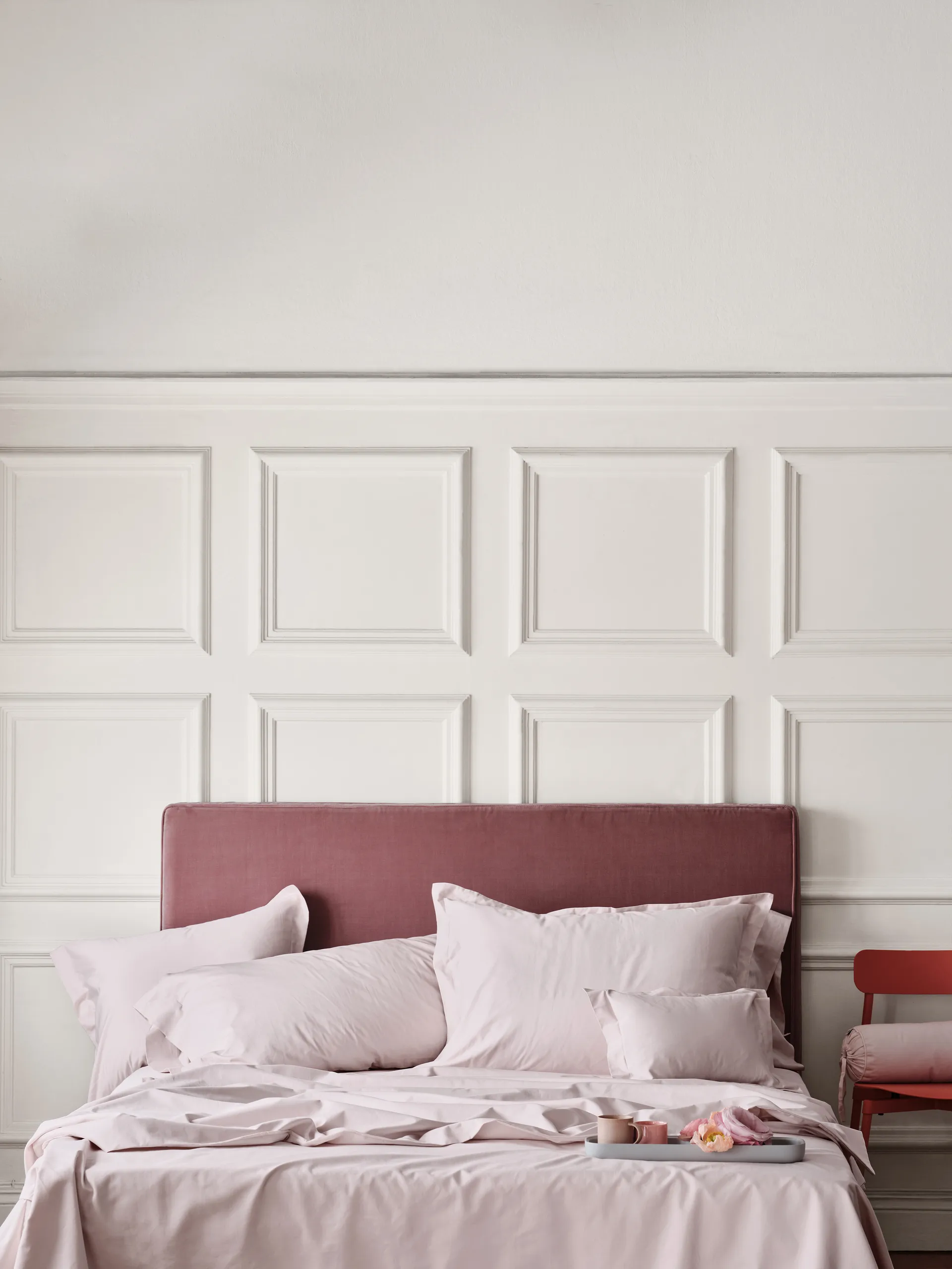 Satina duvet cover, Pink, 220x220 cm Mille Notti