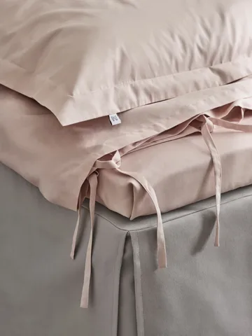 Satina plain pillowcase - Rose, 50x90 cm - Mille Notti