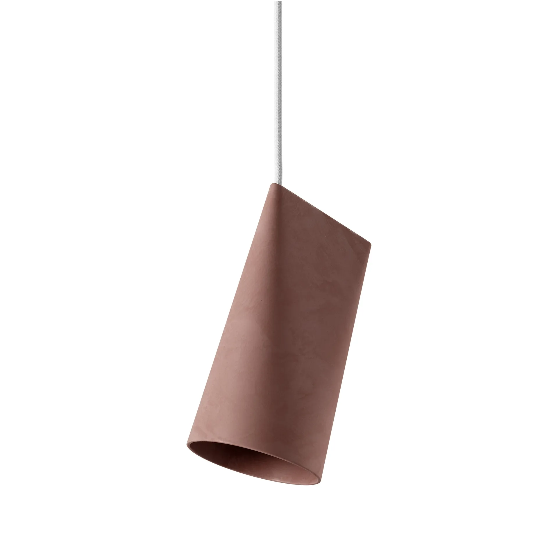 Ceiling lamp ceramic 11.2x22 cm, Terra Cotta, Wood MOEBE