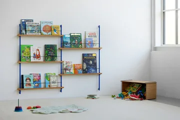 Magazine Shelving magazine rack - Smoked oak-pine green, 85x115x7 cm, MS.115.1 - MOEBE