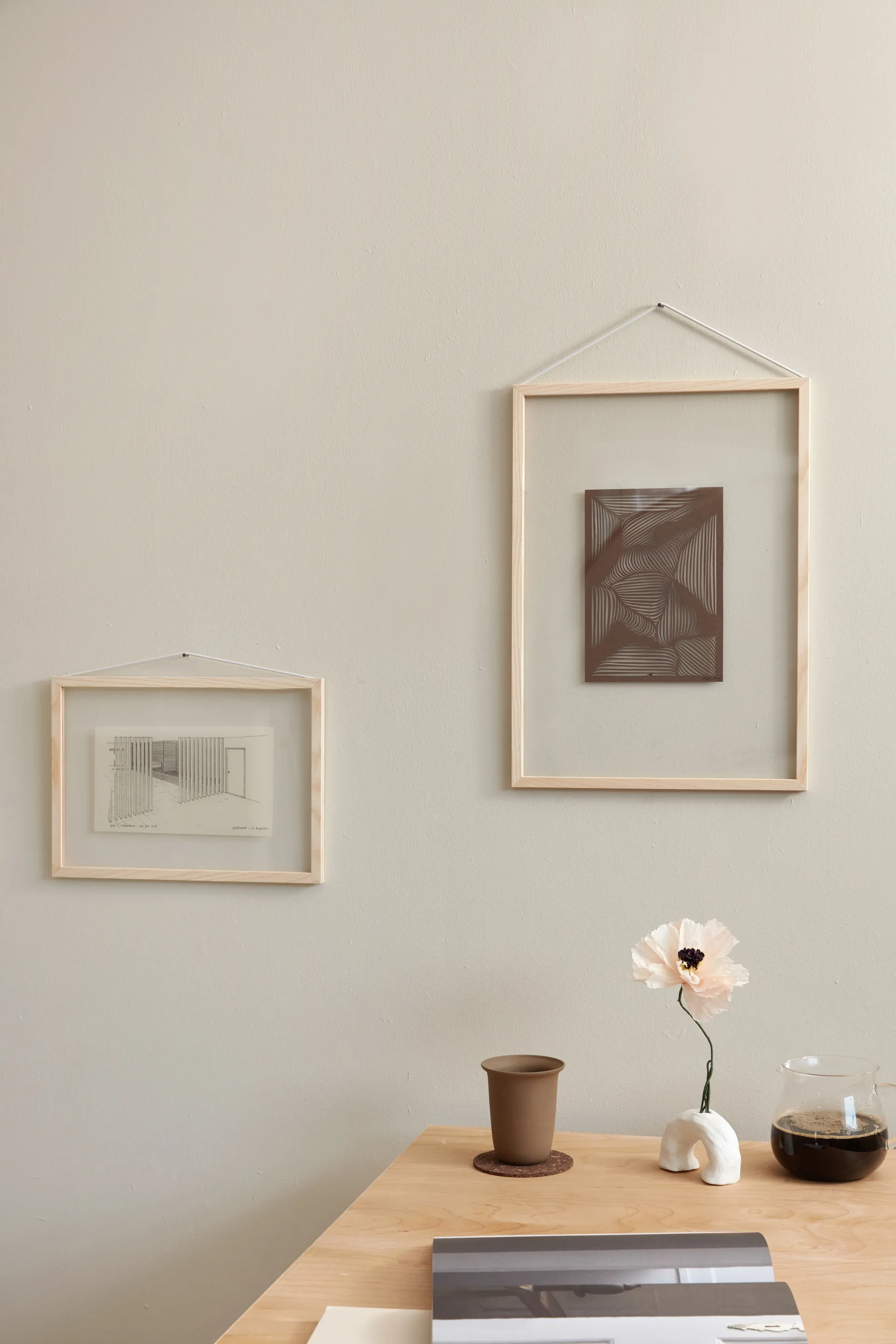 Moebe ash frame A3 31.9x44.1 cm, Transparent. Wood. Black MOEBE