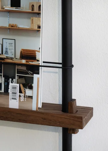 Moebe magazine rack - Smoked oak-black - MOEBE