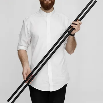 Moebe shelf legs 115 cm 2-pack - Black - MOEBE