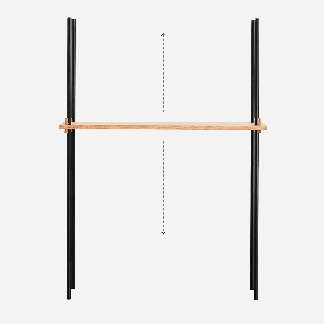 Moebe shelving set 85 cm, Oak MOEBE