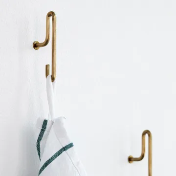 Moebe wall hook small 2-pack - matte gold - MOEBE