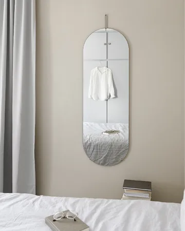 Moebe wall mirror 133 cm - Stainless steel - MOEBE