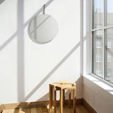 Moebe wall mirror Ø50 cm - Stainless steel - MOEBE