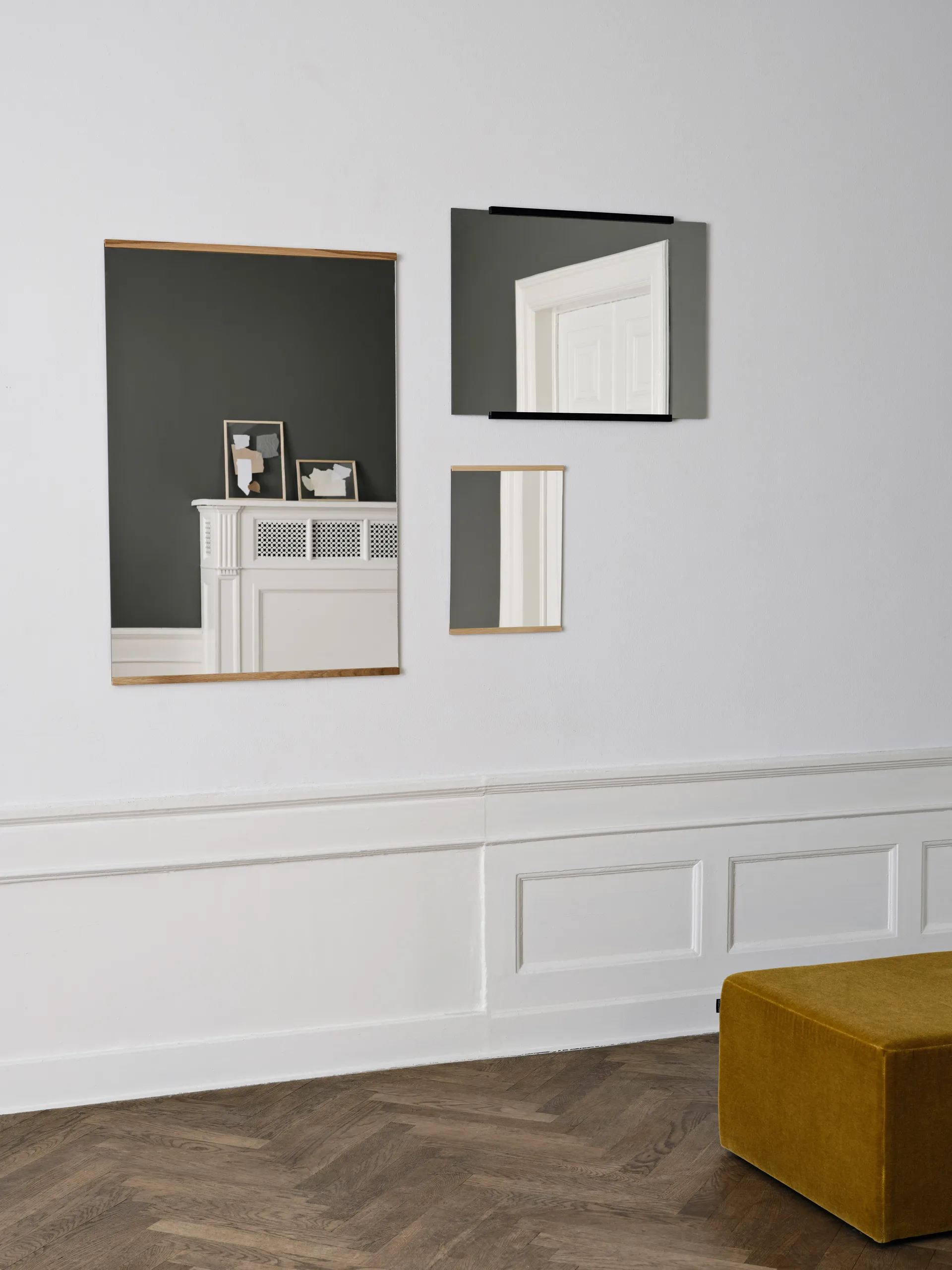 Rectangular wall mirror 30x40 cm, Ash MOEBE