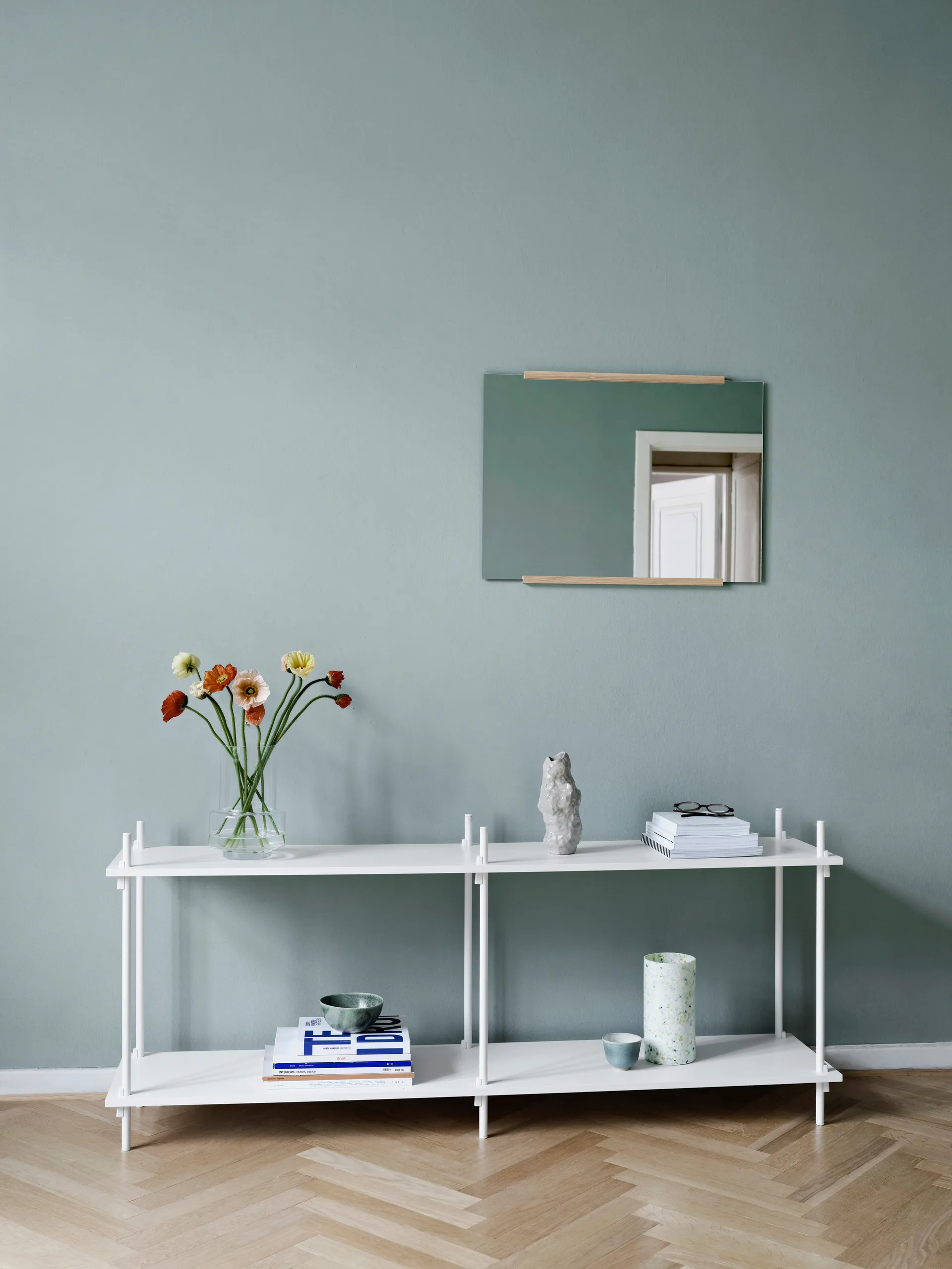 Rectangular wall mirror 50x70 cm, Ash MOEBE