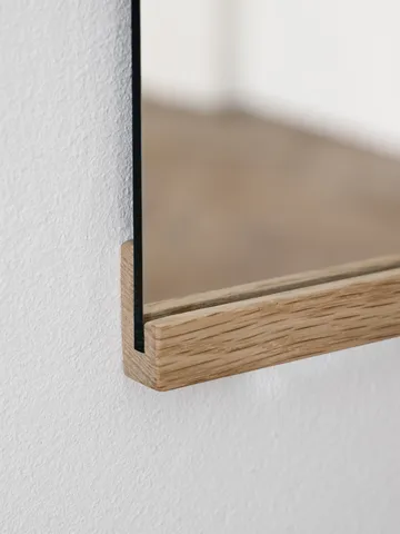 Rectangular wall mirror 50x70 cm - Oak - MOEBE