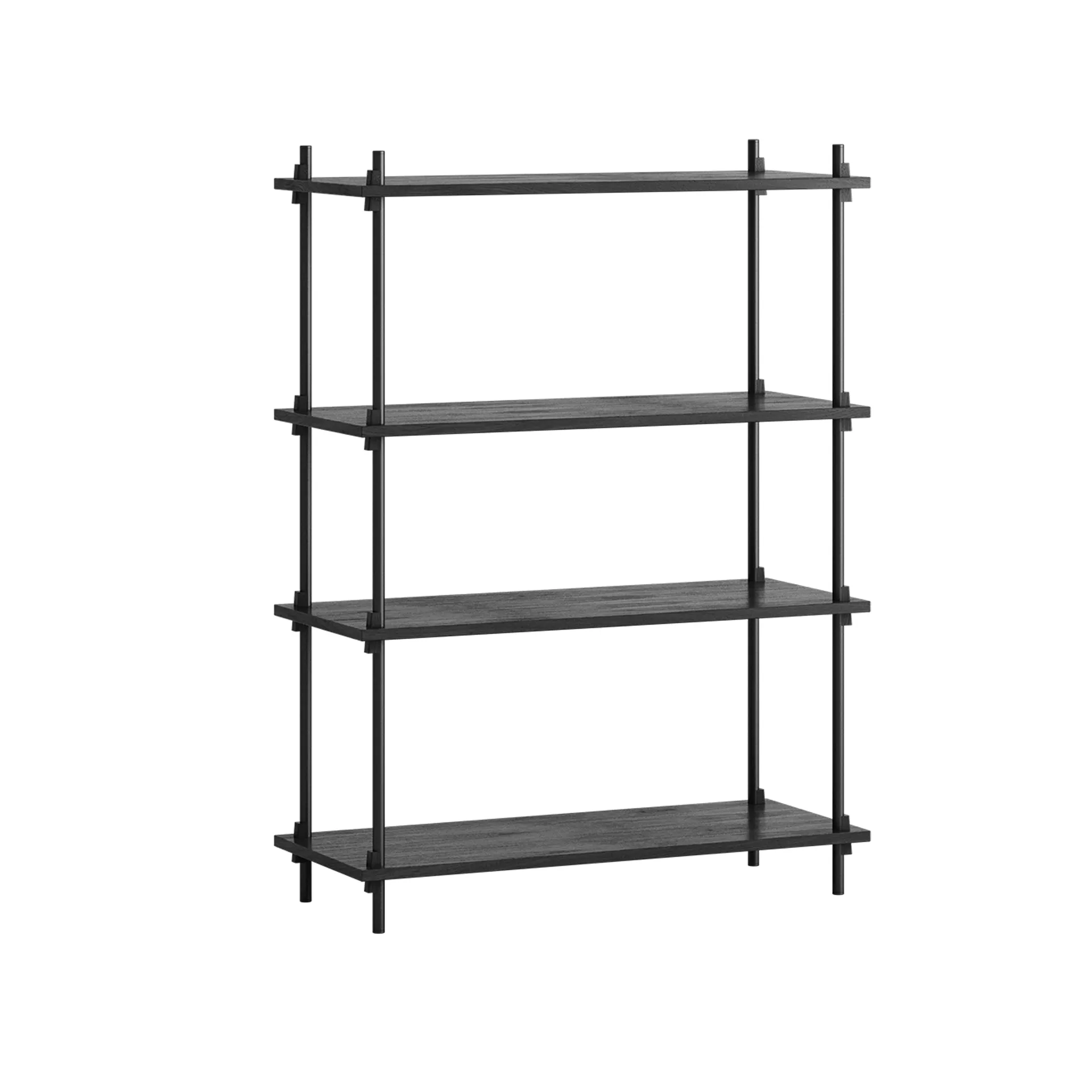 Shelving System classic shelf, Black, 86x115x35 cm, S.115.1.A MOEBE