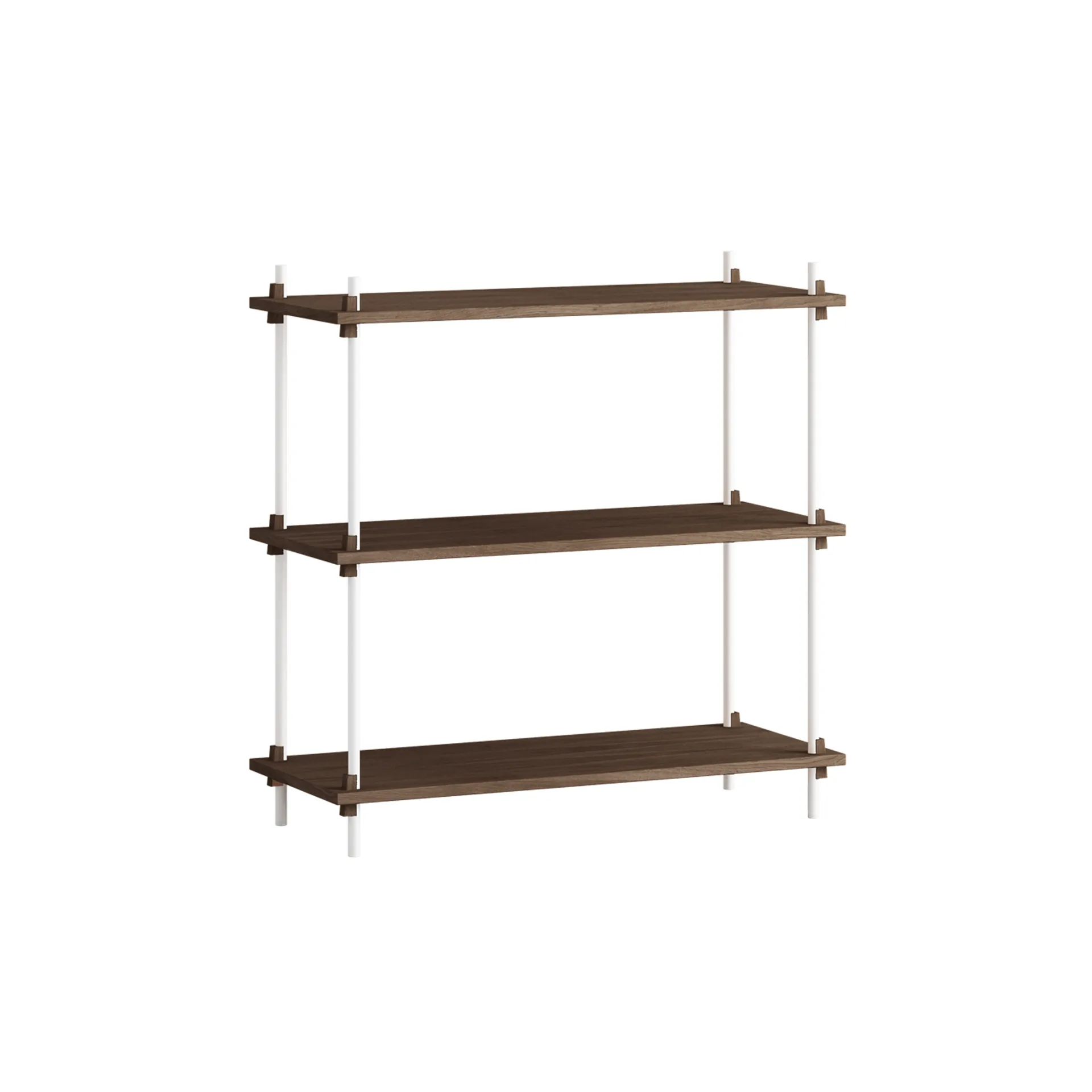 Shelving System classic shelf, Smoked oak-white, 86x85x35 cm, S.85.1.A MOEBE