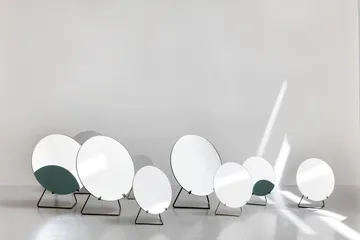 Table mirror Ø30 cm - Black - MOEBE