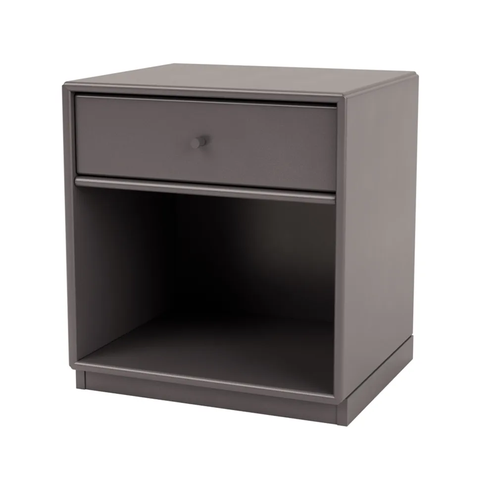 Dream bedside table, Coffee 35, base 3cm Montana