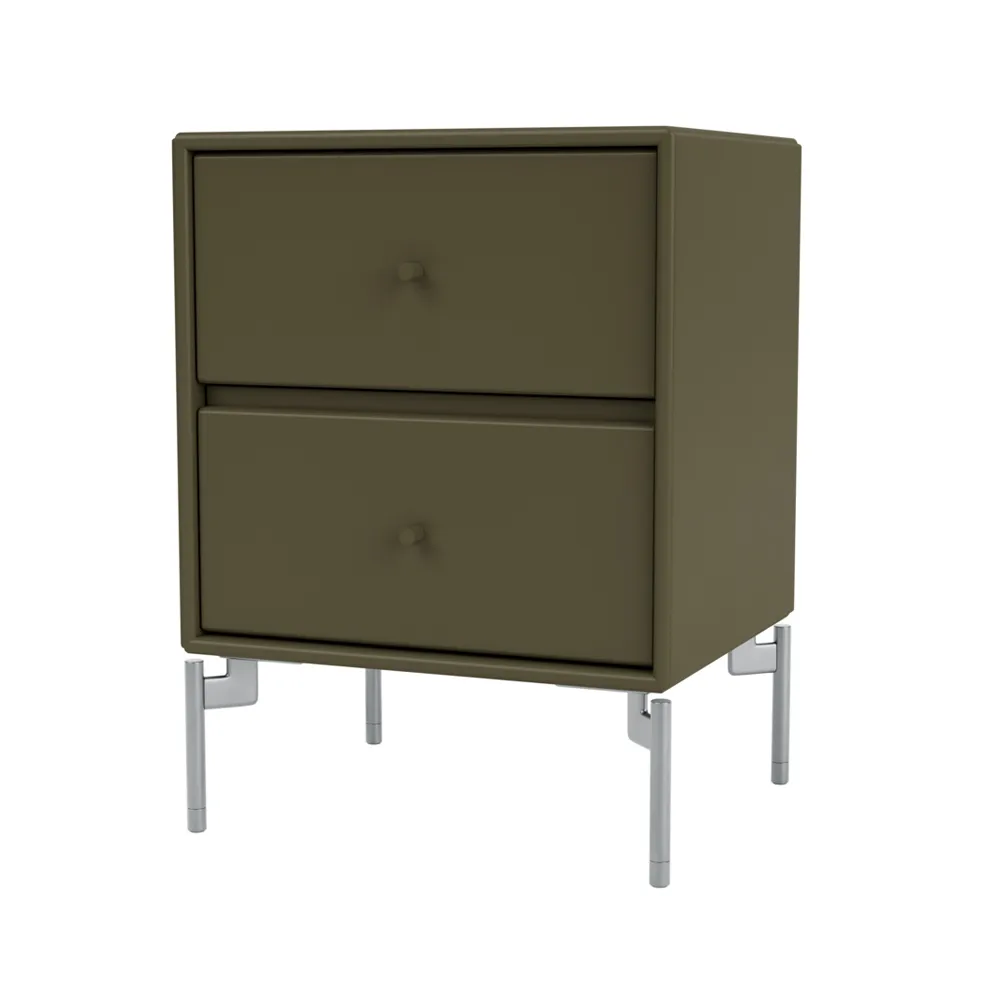 Drift bedside table, Oregano 139, chrome legs cm Montana