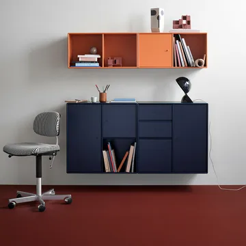 Line shelf module wall hung 1 door - Nordic 09 - Montana