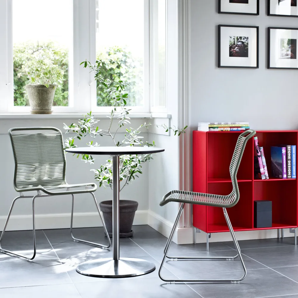 Panton One chair, Marcel, stainless steel Montana