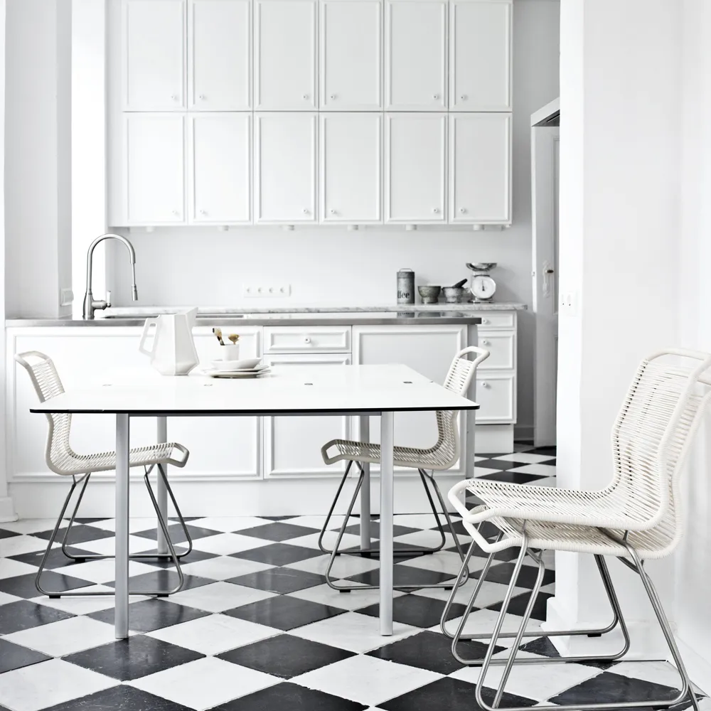 Panton One chair, Vincent, stainless steel Montana
