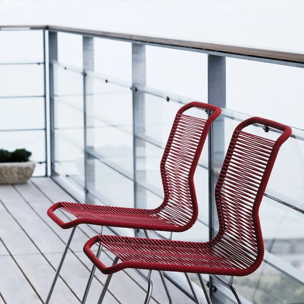 Panton One chair, Vincent, stainless steel Montana