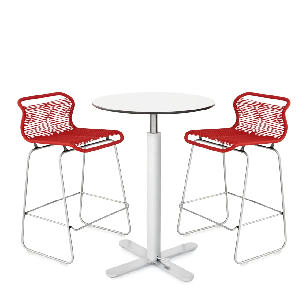 Panton One kitchen barstool, Carmen, stainless steel Montana