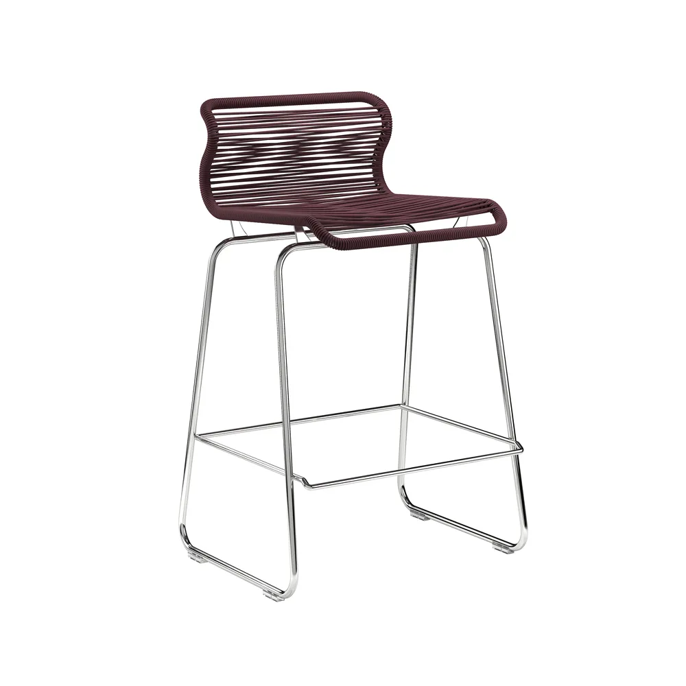 Panton One kitchen barstool, Marcel, stainless steel Montana