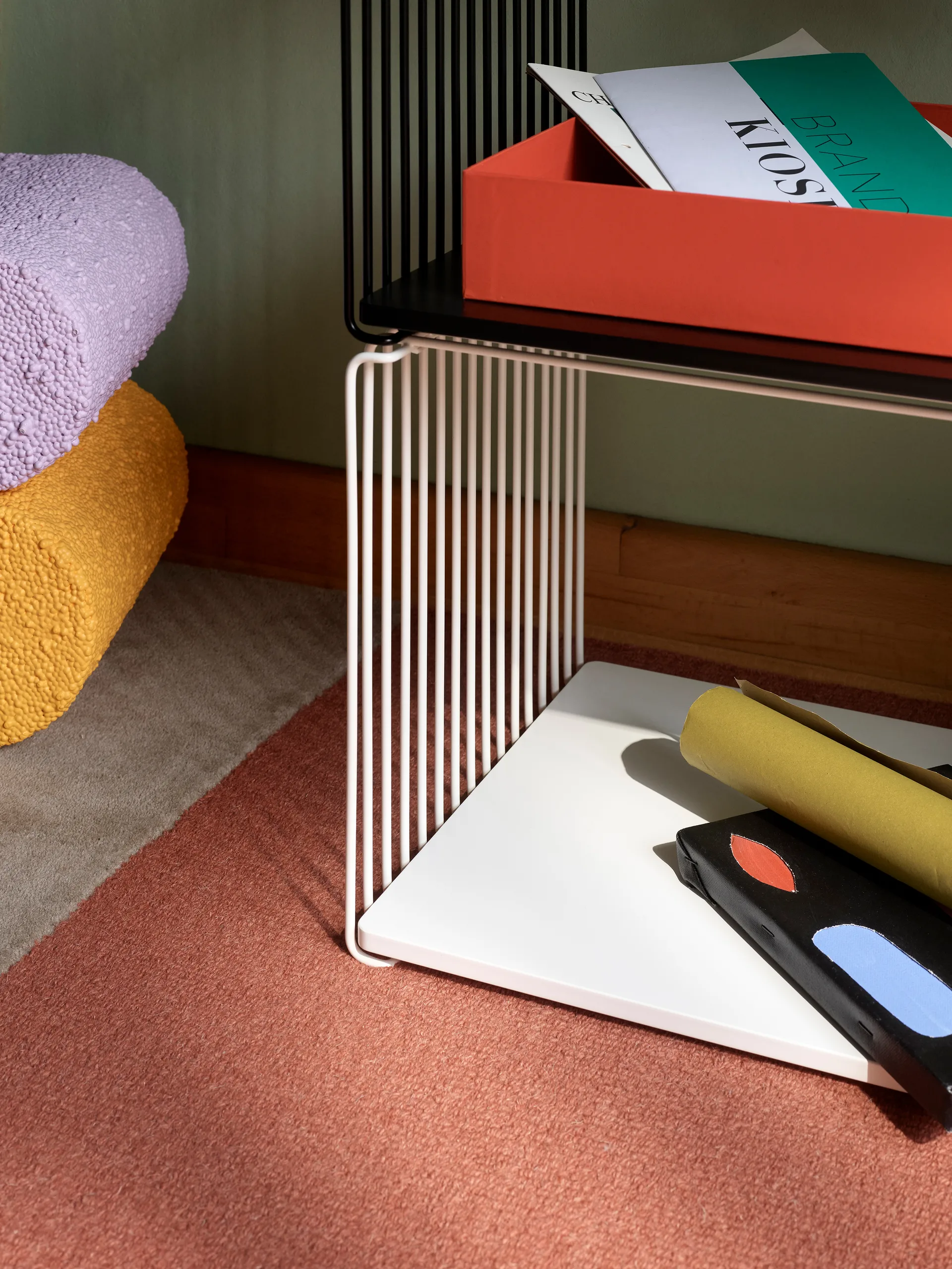 Panton Wire Single shelf 34,8x34,8x34,8 cm, Black Montana