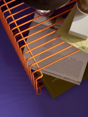 Panton Wire Single shelf 34,8x34,8x34,8 cm - Tangerine - Montana
