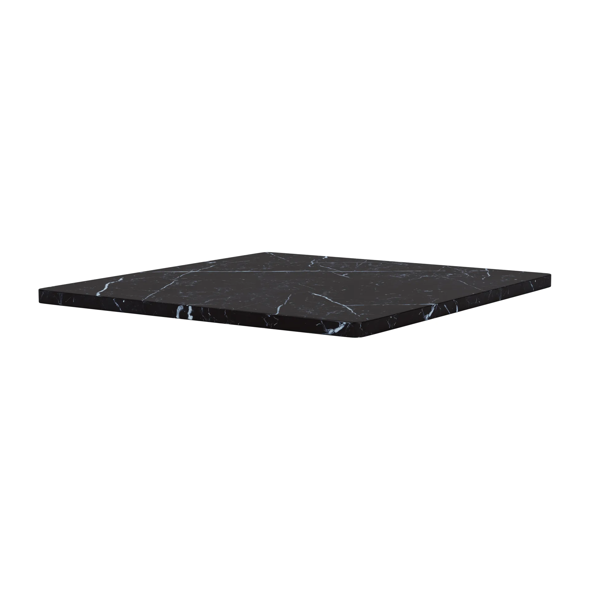 Panton Wire tabletop 34.8x34.8 cm, Black marble Montana