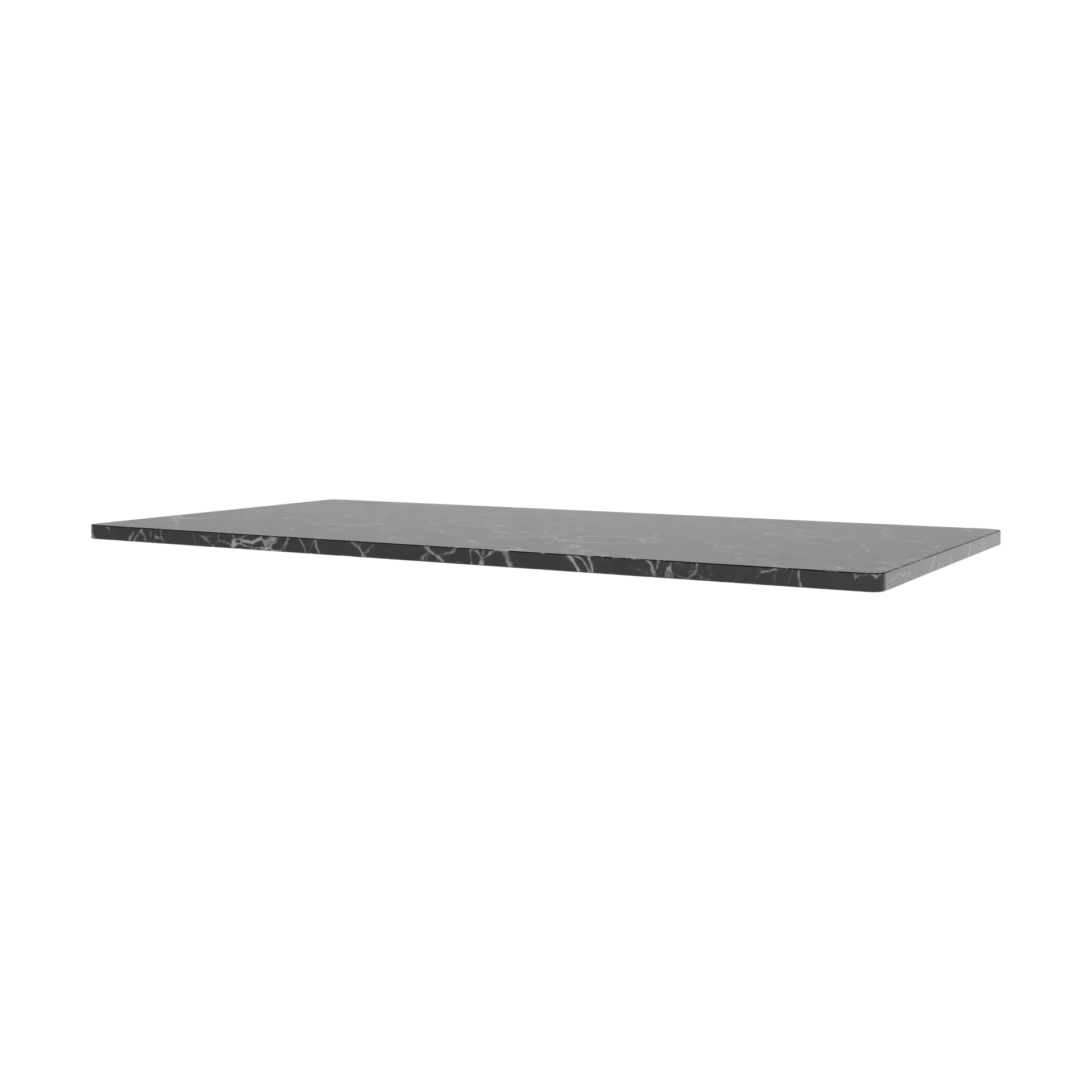 Panton Wire tabletop 70,1x34,8 cm, Black marble Montana
