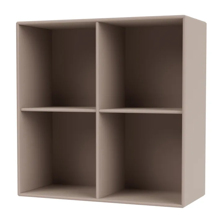SHOW shelf 69.6x69.6 cm incl. suspension rail - Mushroom - Montana