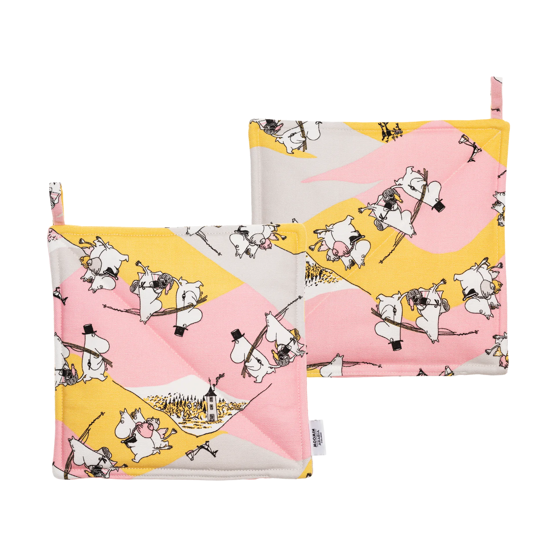 Family time Moomin potholder 2-pack, 22x22 cm Moomin Arabia