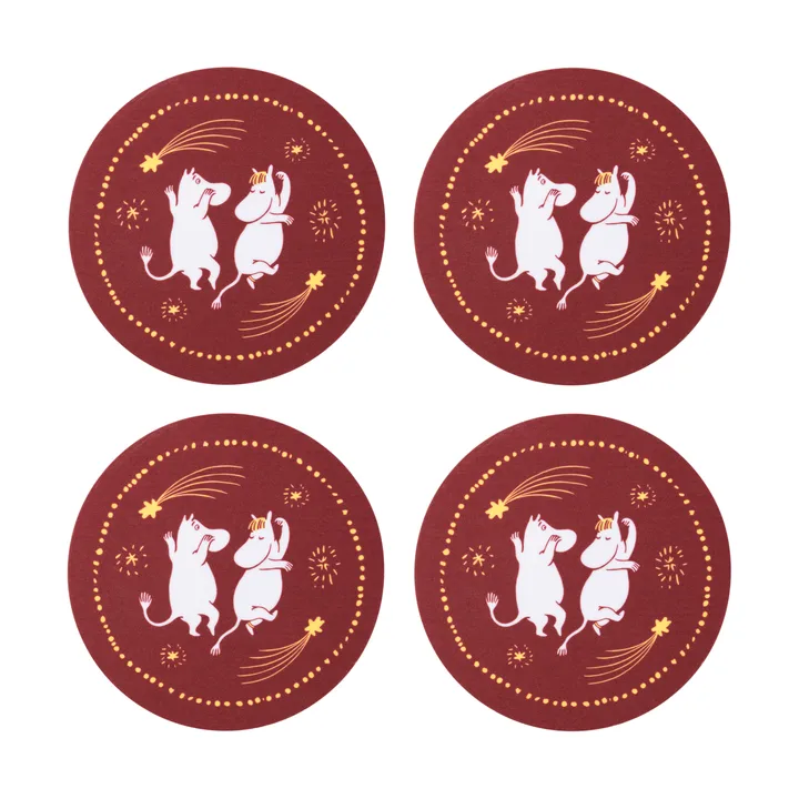 Festive Moments Moomin coaster set of 4 - Ø9 cm - Moomin Arabia