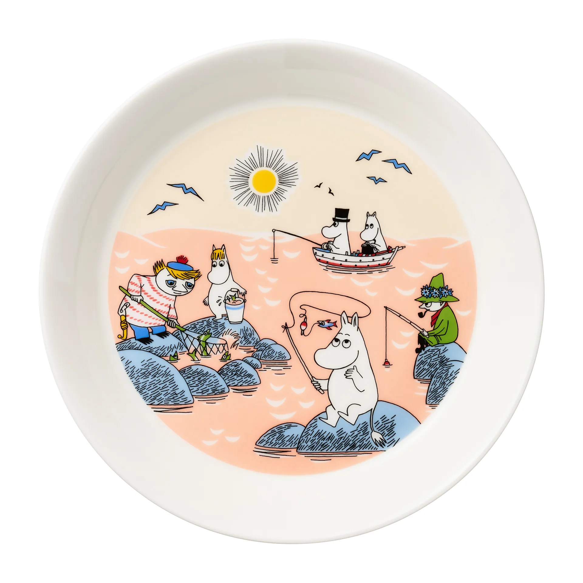 Fishing Moomin plate 2022, 19 cm Moomin Arabia