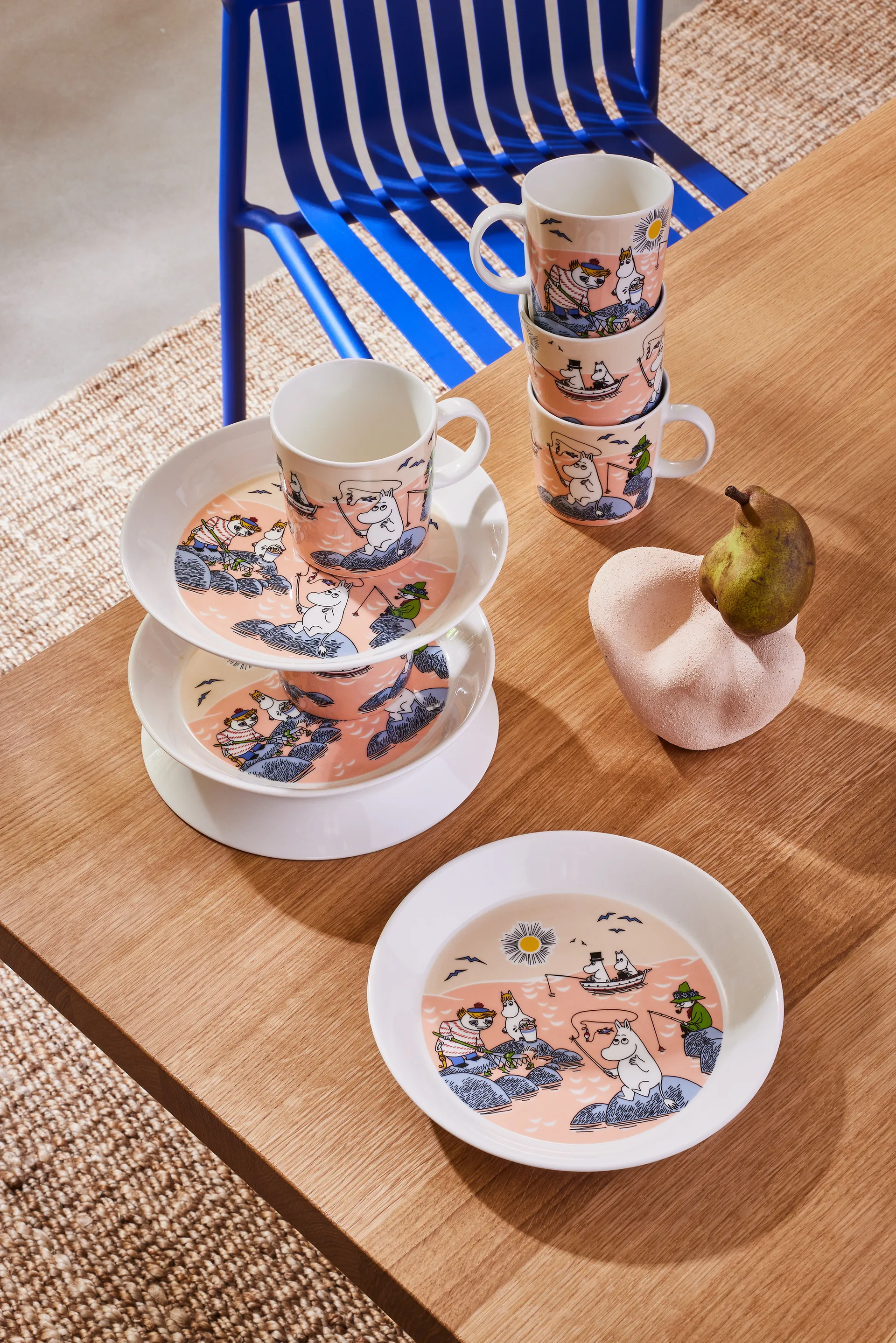 Fishing Moomin plate 2022, 19 cm Moomin Arabia