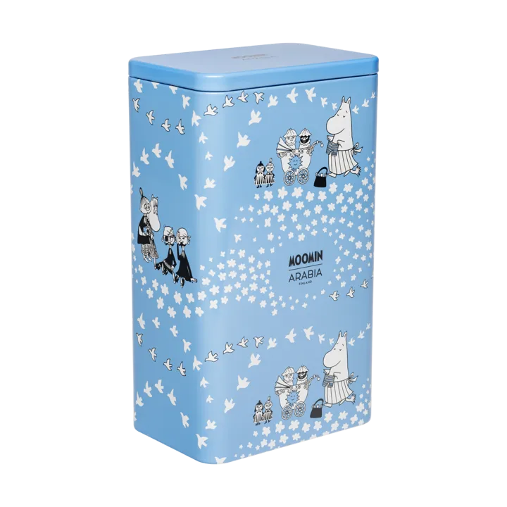 Fred Moomin coffee tin 11.2x7.8x19.2 cm - Blue - Moomin Arabia
