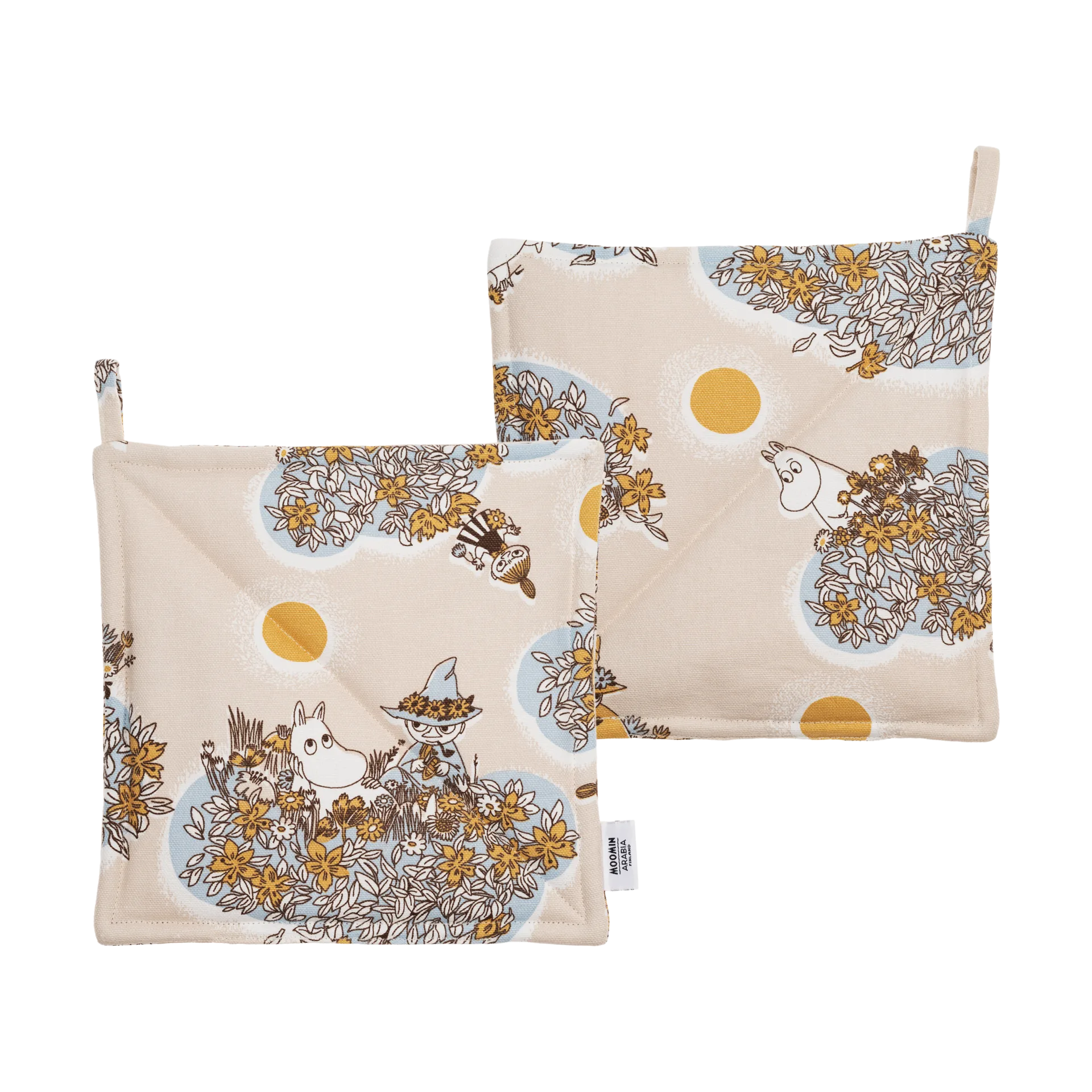 Friends forever Moomin potholders 2-pack, 22x22 cm Moomin Arabia
