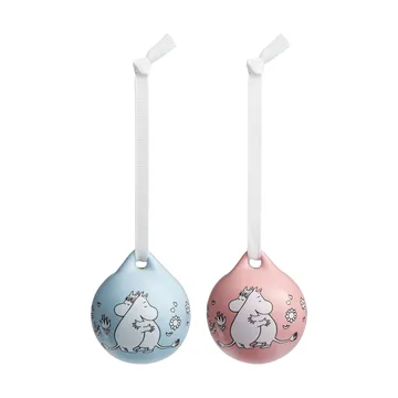 Kärlek Moomin Christmas bauble - Pink-blue, 5 cm, 2-pack - Moomin Arabia