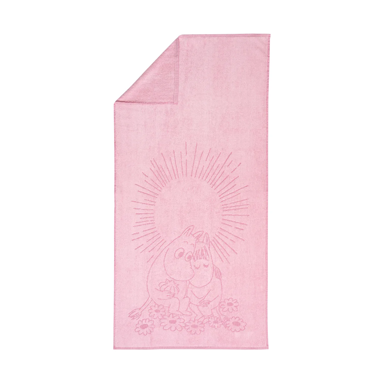 Moomin bath towel 70x140 cm, Enchanted pink Moomin Arabia