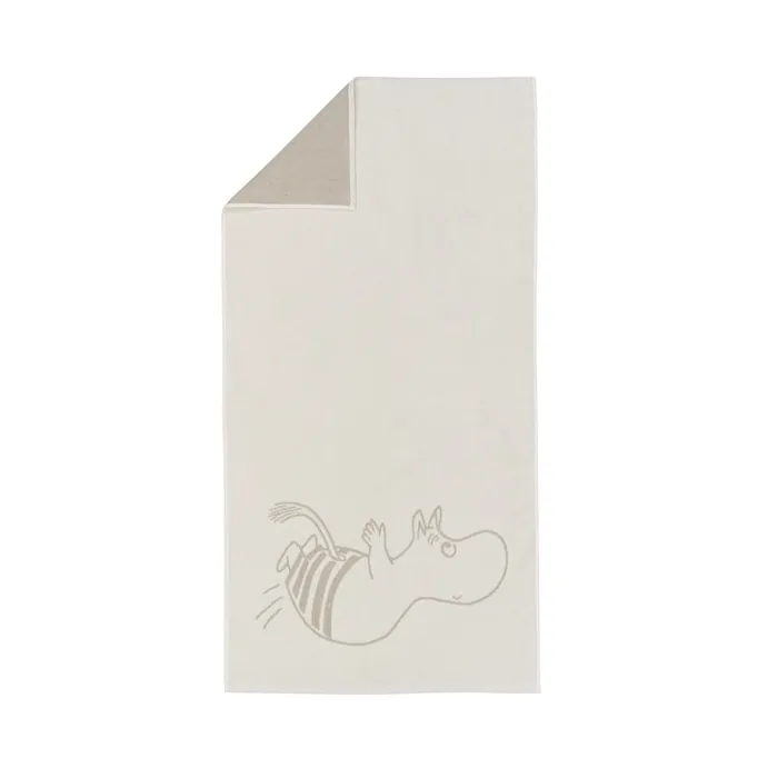 Moomin bath towel 70x140 cm, Moomin troll - white Moomin Arabia