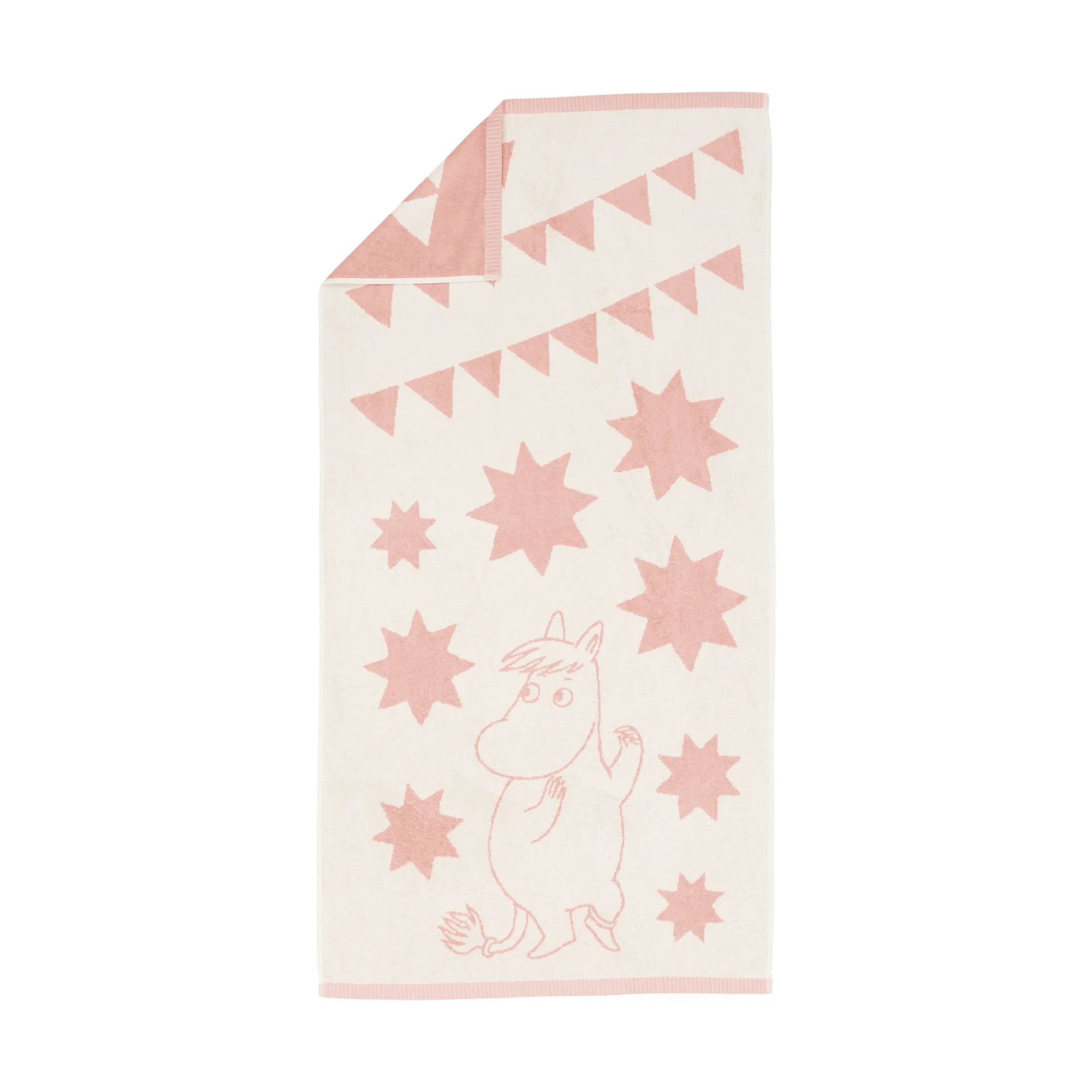 Moomin bath towel 70x140 cm, stars pink Moomin Arabia