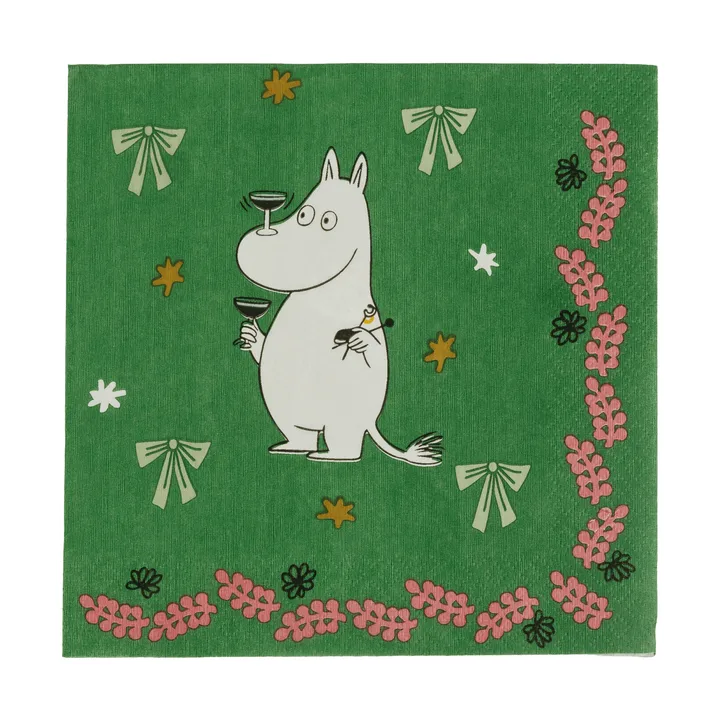 Moomin paper napkin - Kärleksgåva, 33x33 cm, 20-pack - Moomin Arabia