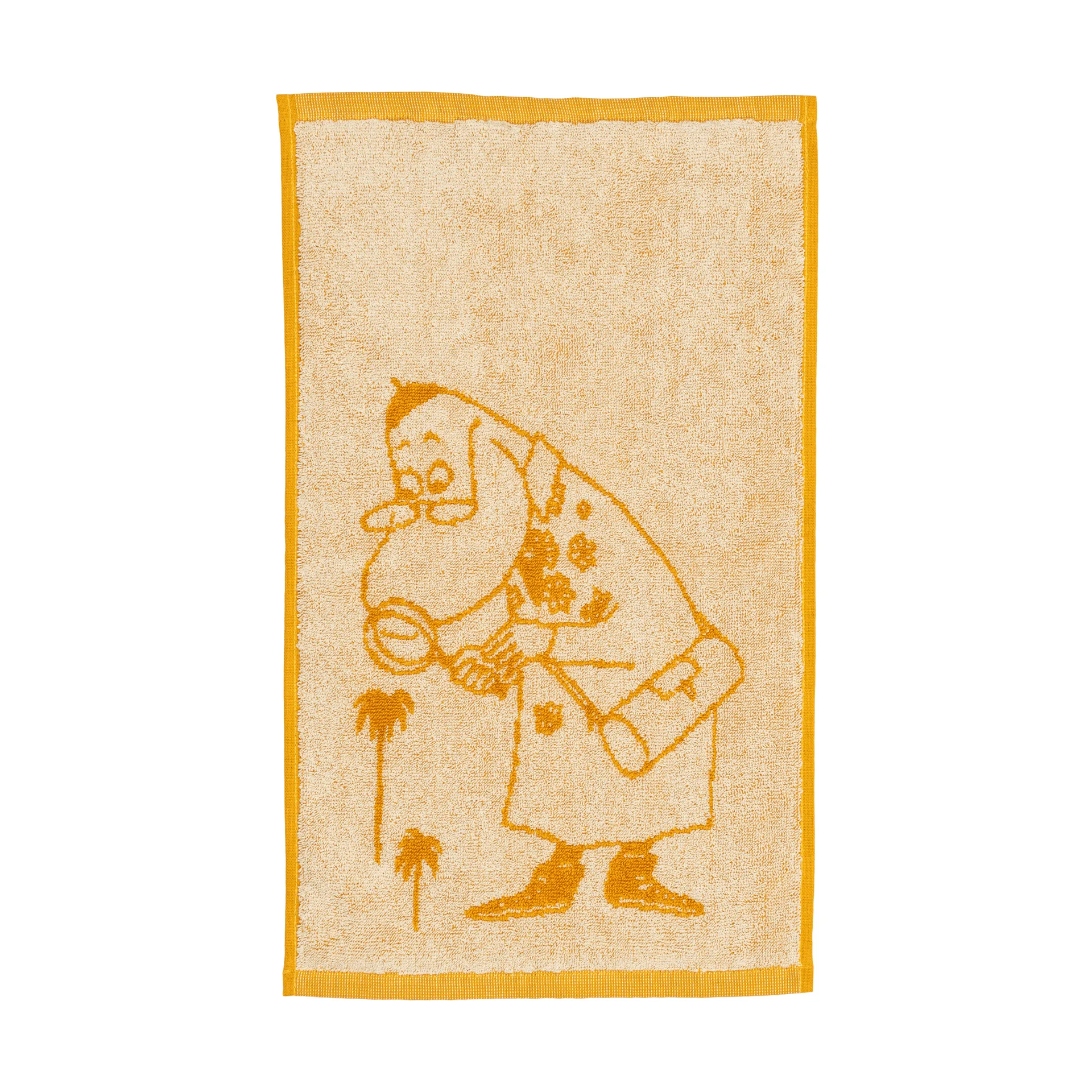 Moomin towel 30x50 cm, Hemulen, ochre Moomin Arabia
