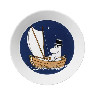 Moominpappa plate - dark blue - Moomin Arabia