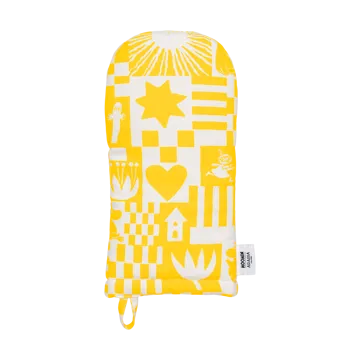 Party Moomin oven mitt 15x34 cm - Yellow - Moomin Arabia
