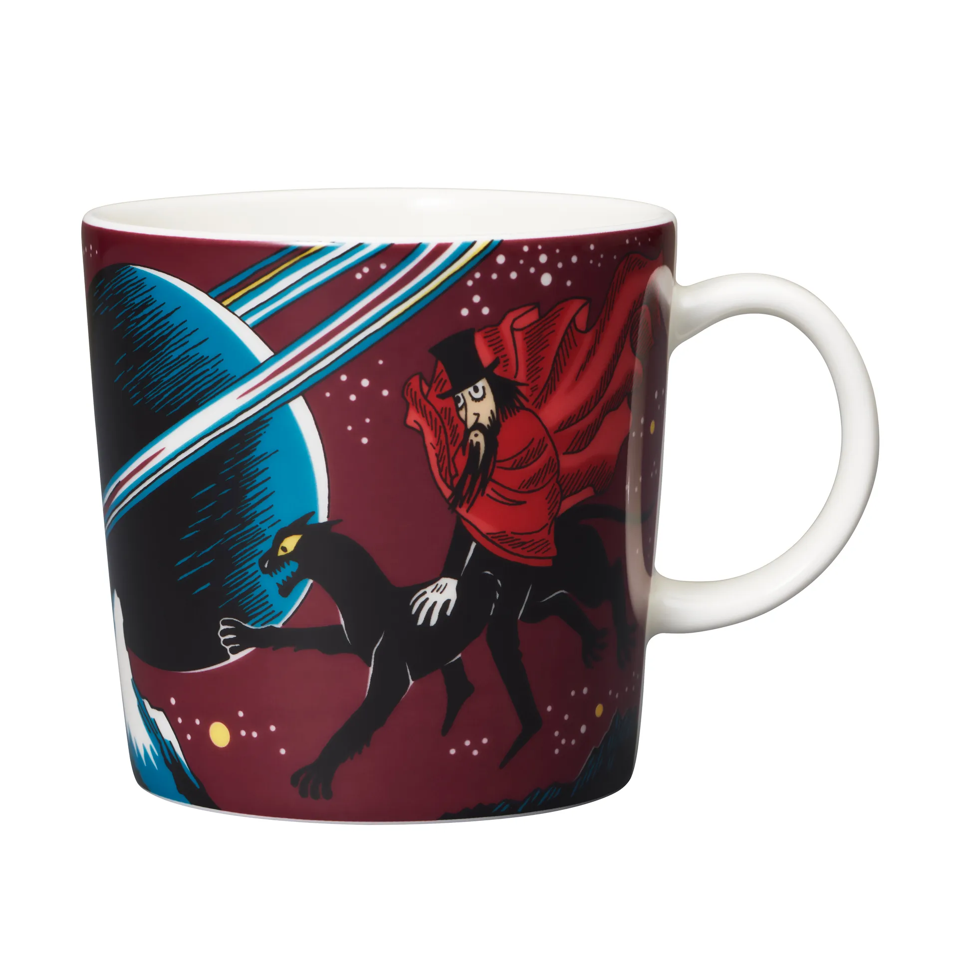 The Hobgoblin Moomin mug, purple Moomin Arabia