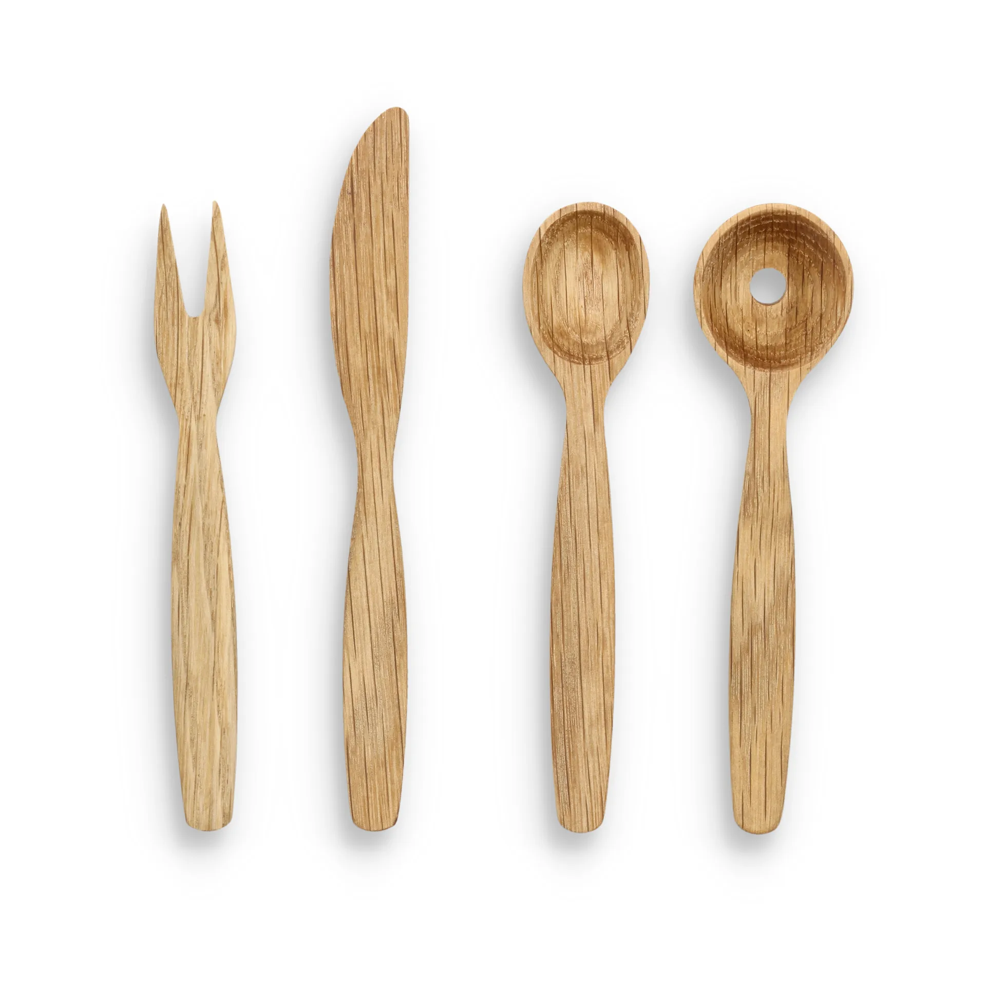 Foresta tapas set 4 pieces, Oak Morsø