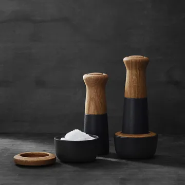 Morsø Kit Salt bowl with lid - Oak-black - Morsø
