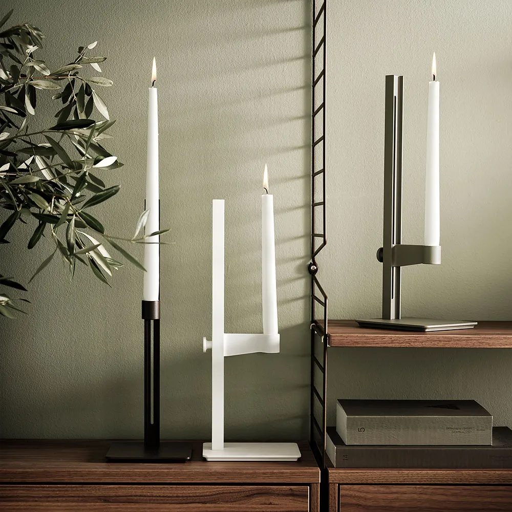 Museum candlesticks, Dark brown Museum