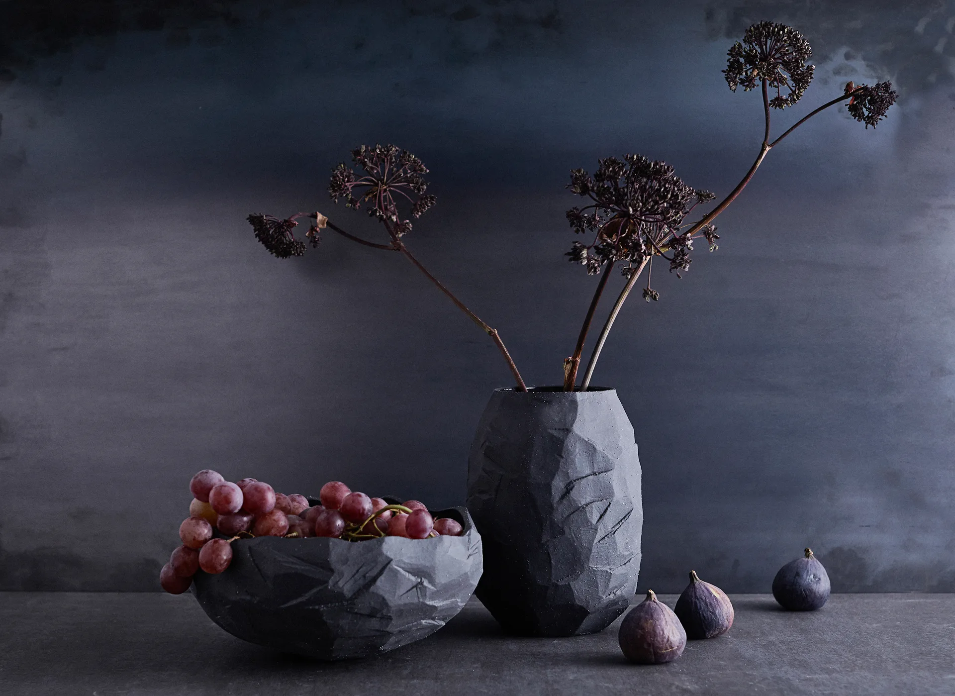 Kuri vase 21 cm, Stone MUUBS